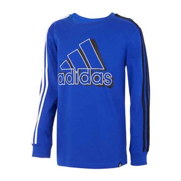 adidas Other - Adidas Big Boys Crew Neck Long Sleeve Graphic T-Shirt Size Large (14/16)